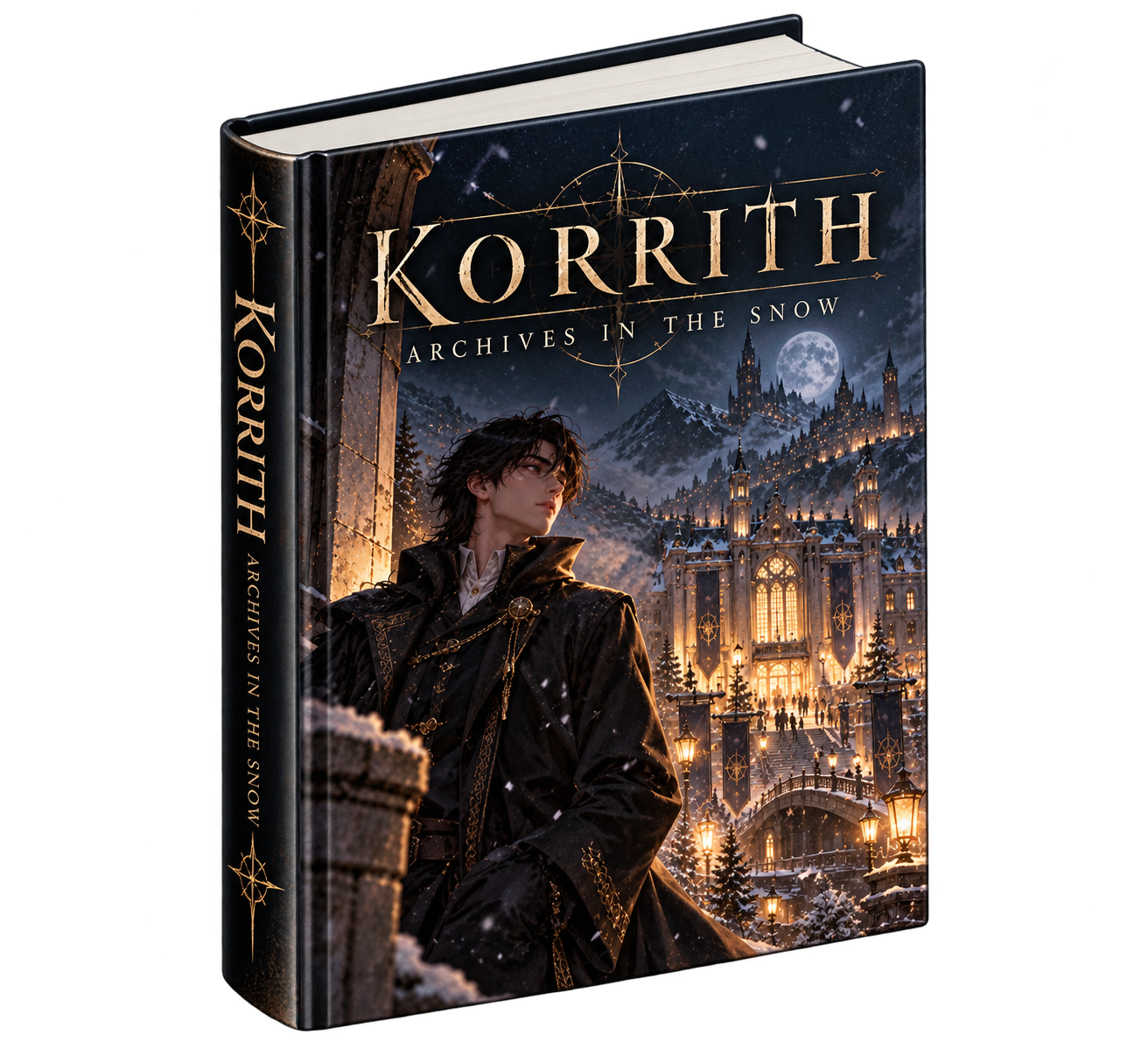 Three-dimensional cover of Korrith: Archives in The Snow