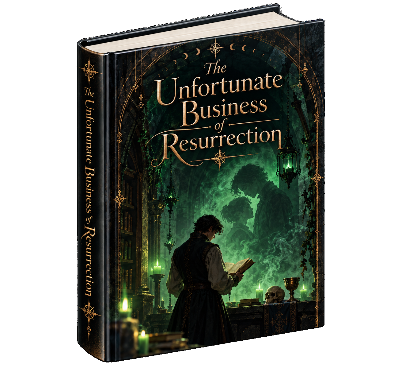 Three-dimensional cover of The Unfortunate Business of Resurrection